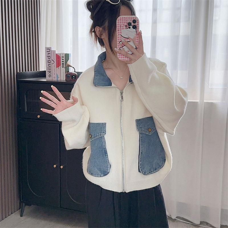 Sula Denim Patchwork Cardigan