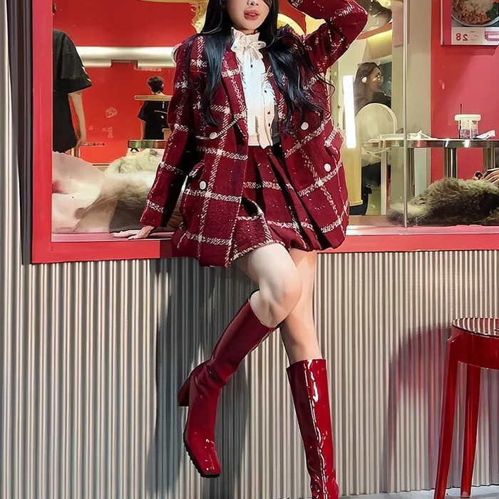 Judy Tweed Coord Set with Bag
