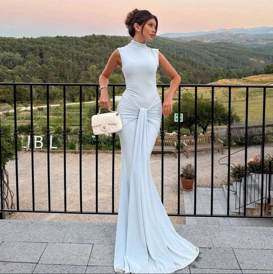 Femi Draped Maxi Dress – TrenBee