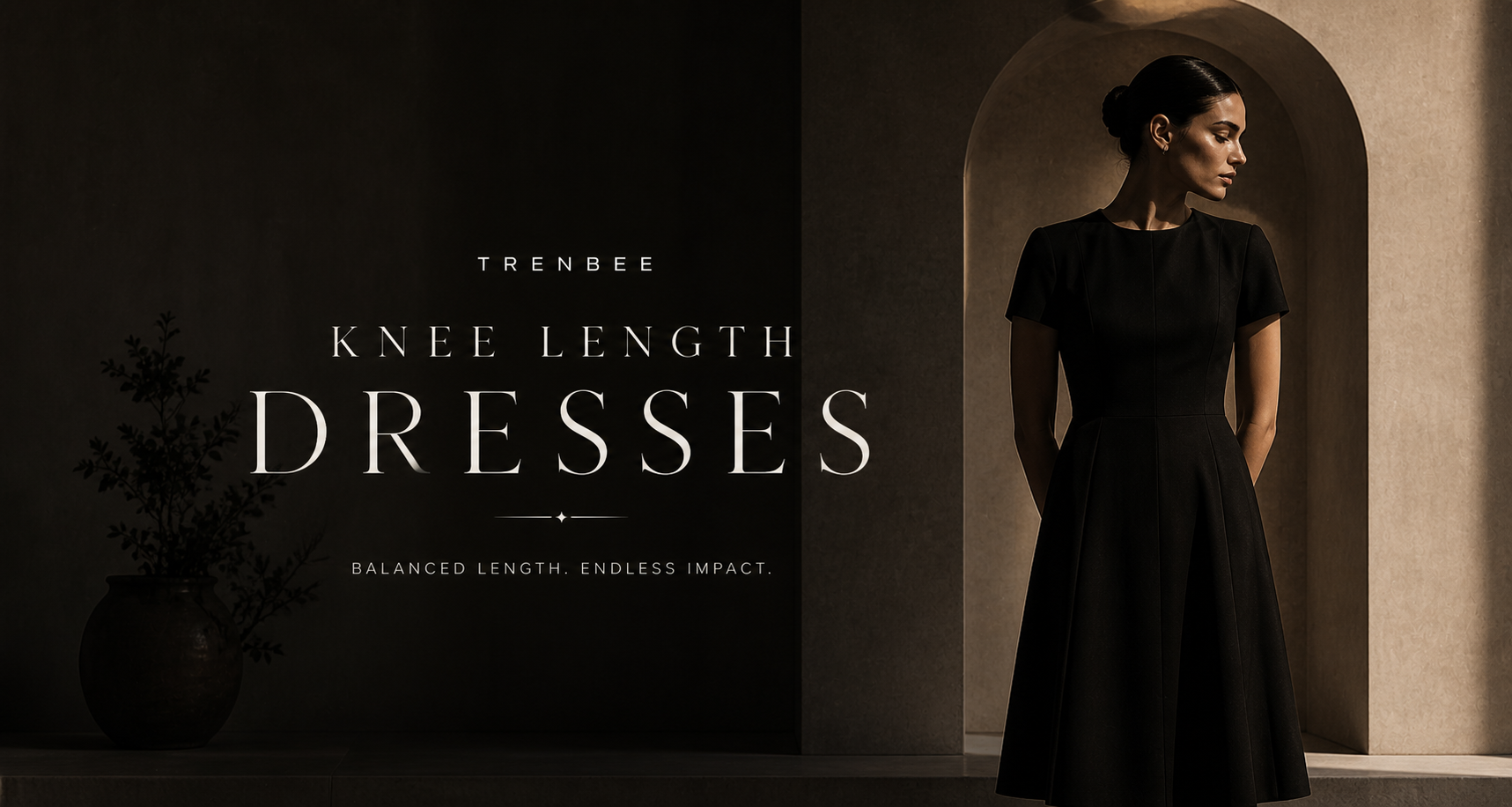 Knee Length Dresses for Women