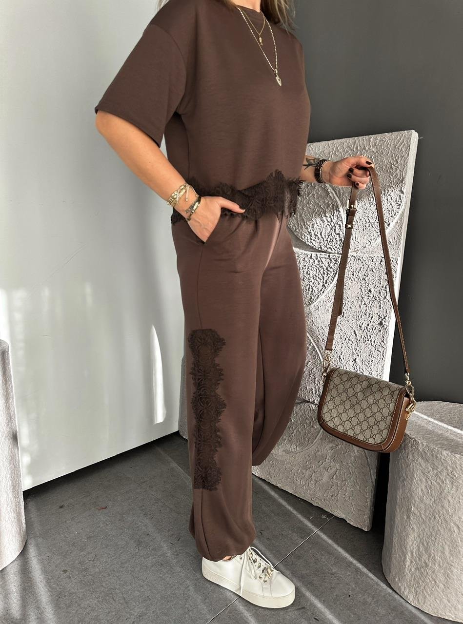Jessica Lace Panel Coordinated Set