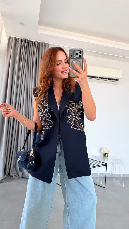 Aurelia 3D Embellished Blazer