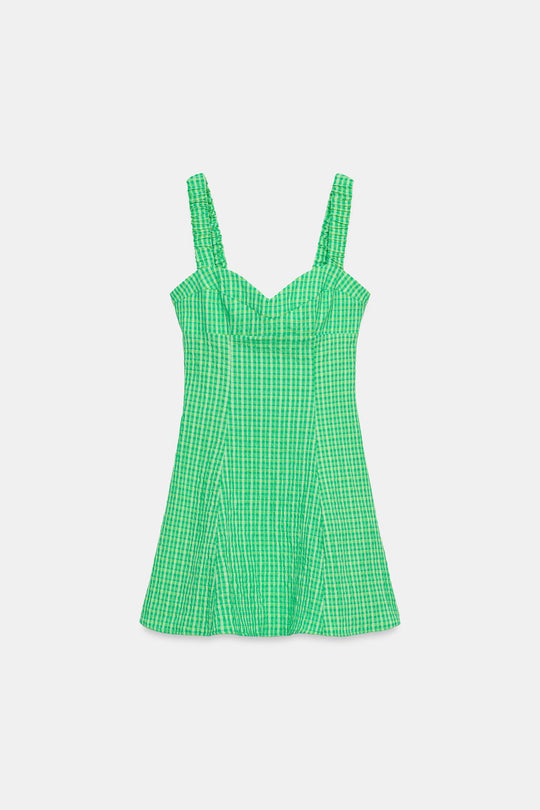 Jenny Gingham Mini Dress