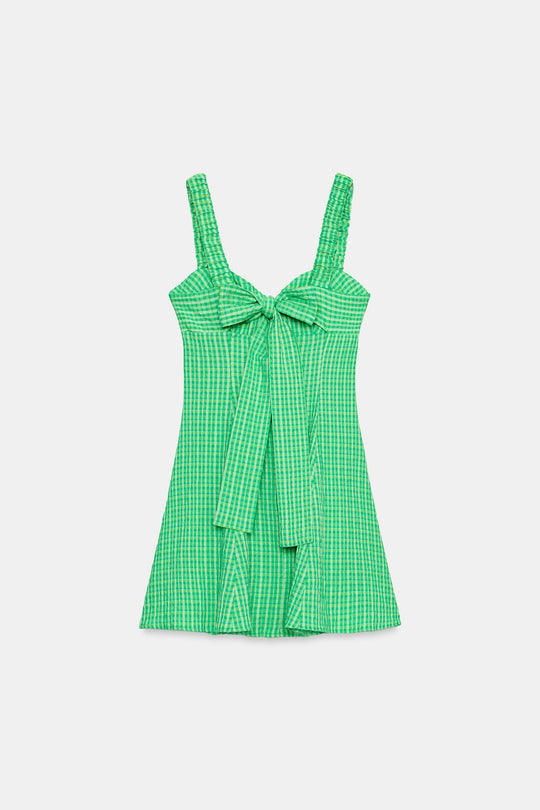 Jenny Gingham Mini Dress