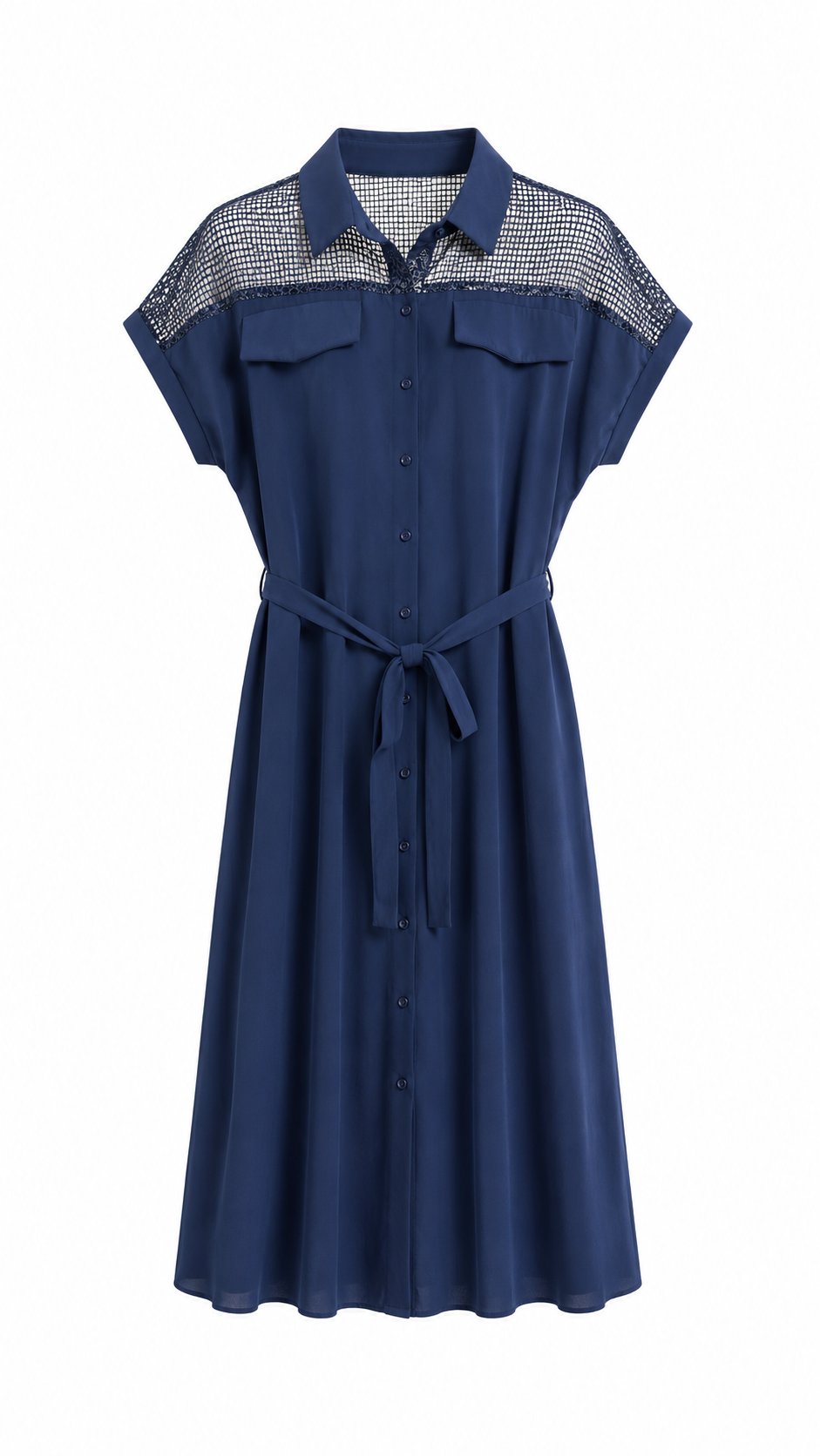 Jennifer Sequin Open Work Dress