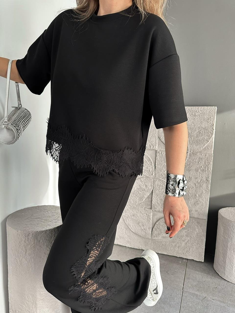 Jessica Lace Panel Coordinated Set