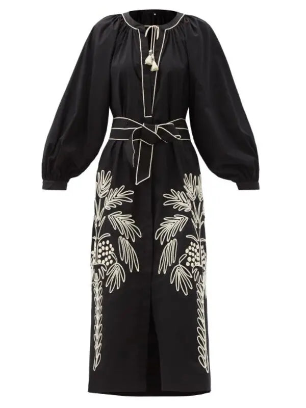 Olivia Tropical Printed Midi Dress