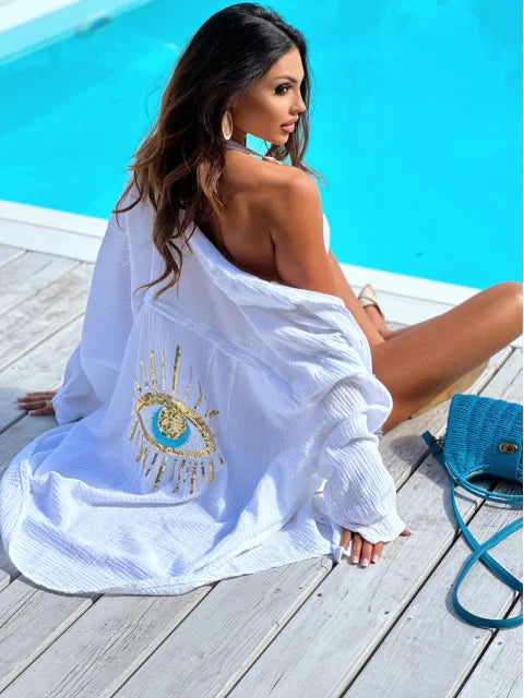 Jumeriah Sequined Oversized Shirt