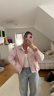 Belinda Polka Dot Bomber Jacket