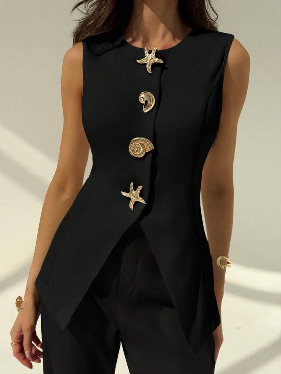 Elia Knit Vest Blouse