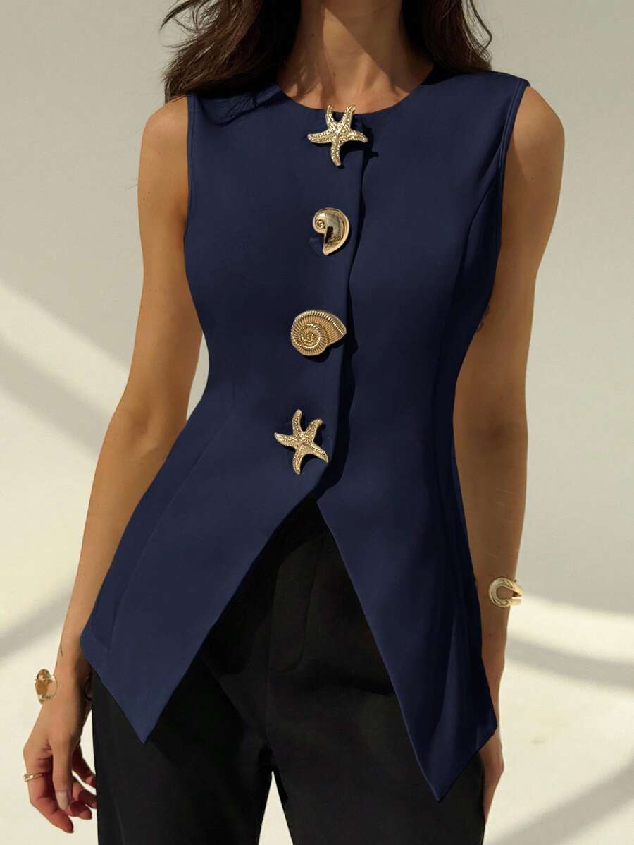 Elia Knit Vest Blouse