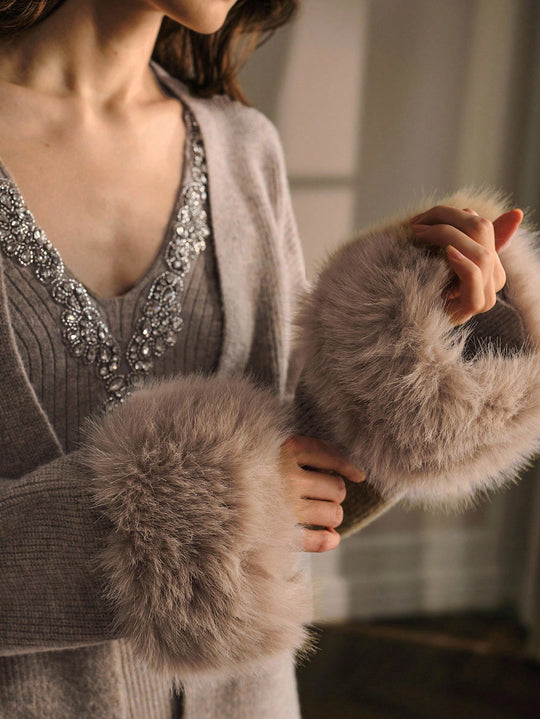 Eira embellished Blouse with Coordinated Shrug