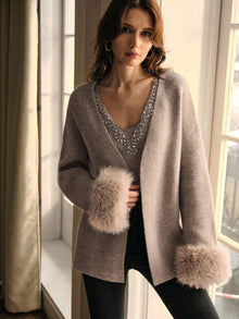 Eira embellished Blouse with Coordinated Shrug