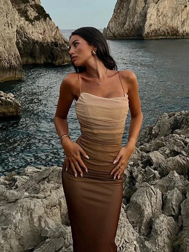 Naira Slim Fit Tulle Dress