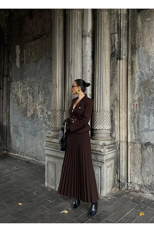 Jeffrey Luxe Suit With Skirt