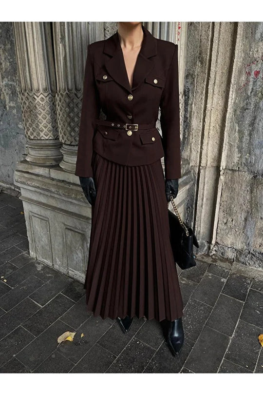 Jeffrey Luxe Suit With Skirt