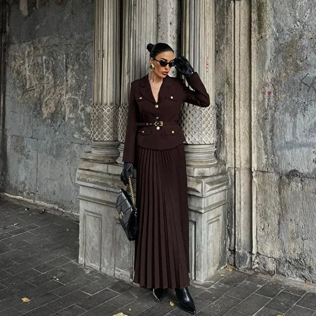 Jeffrey Luxe Suit With Skirt