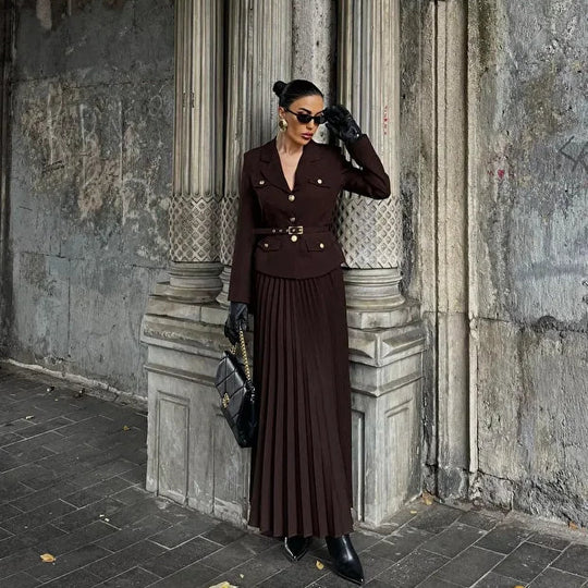 Jeffrey Luxe Suit With Skirt