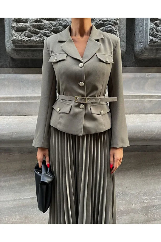 Jeffrey Luxe Suit With Skirt