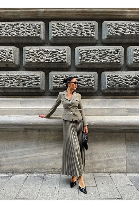 Jeffrey Luxe Suit With Skirt