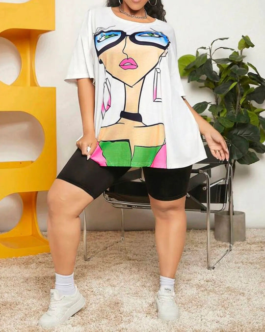 Sandra Round Neck Summer Tee