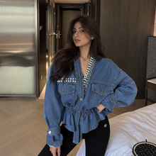 Dorothy Pearl Denim Blouse