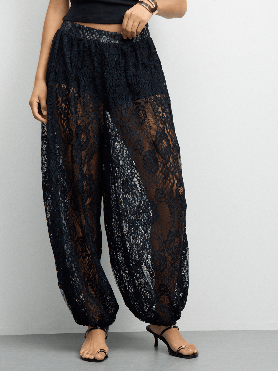 Elda Lace Pull on Balloon Pants