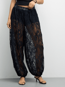 Elda Lace Pull on Balloon Pants