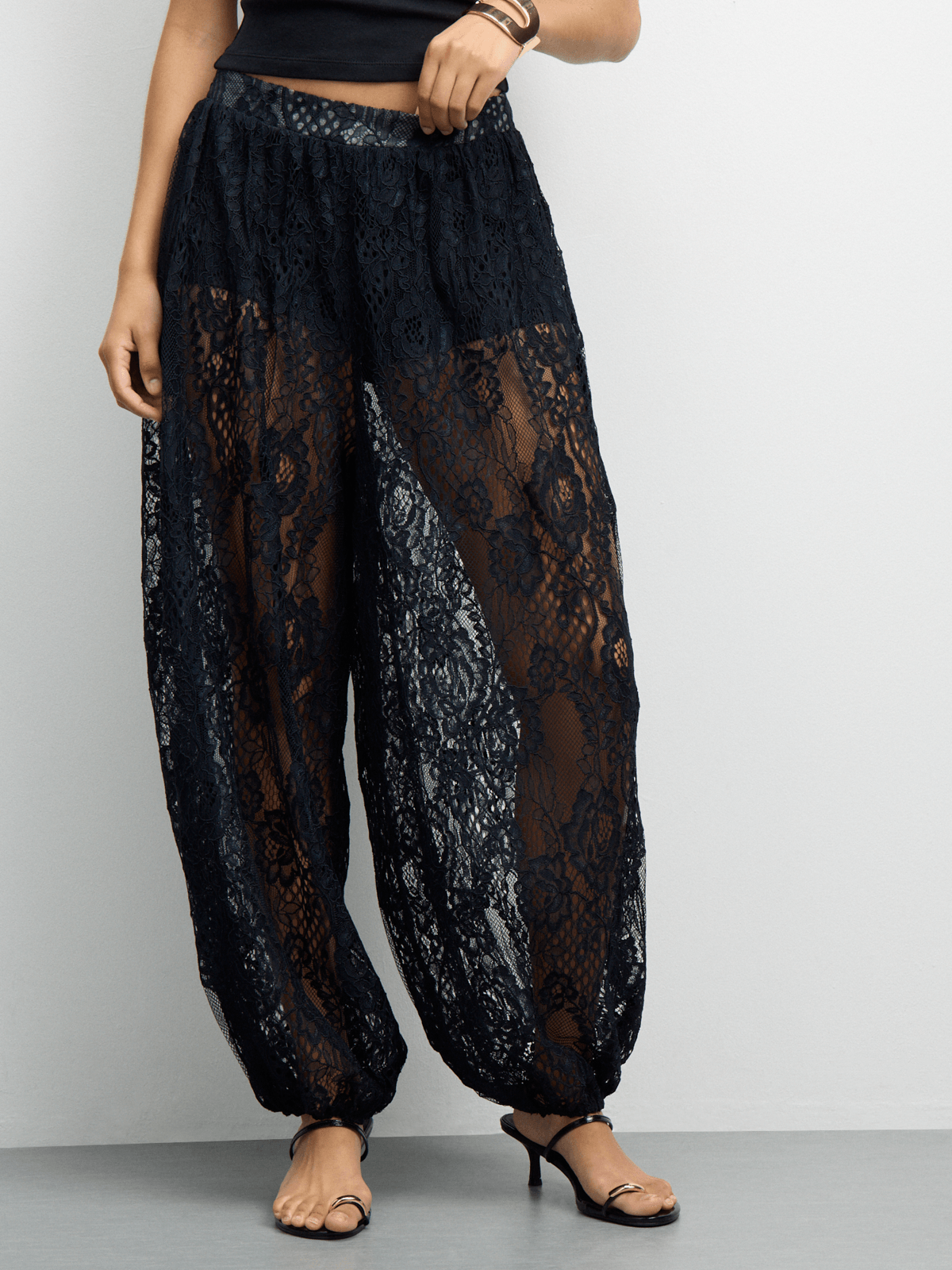 Elda Lace Pull on Balloon Pants