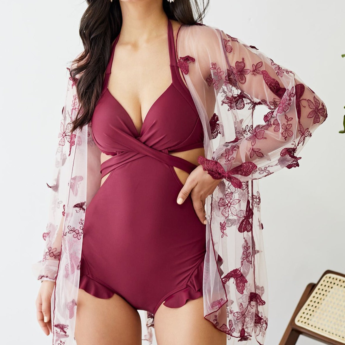 Ashley Swimming suit Set with Cover up