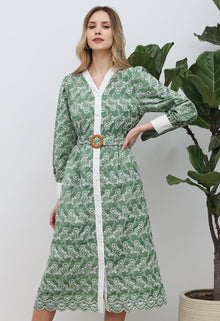 Genelia Button Down Long Dress