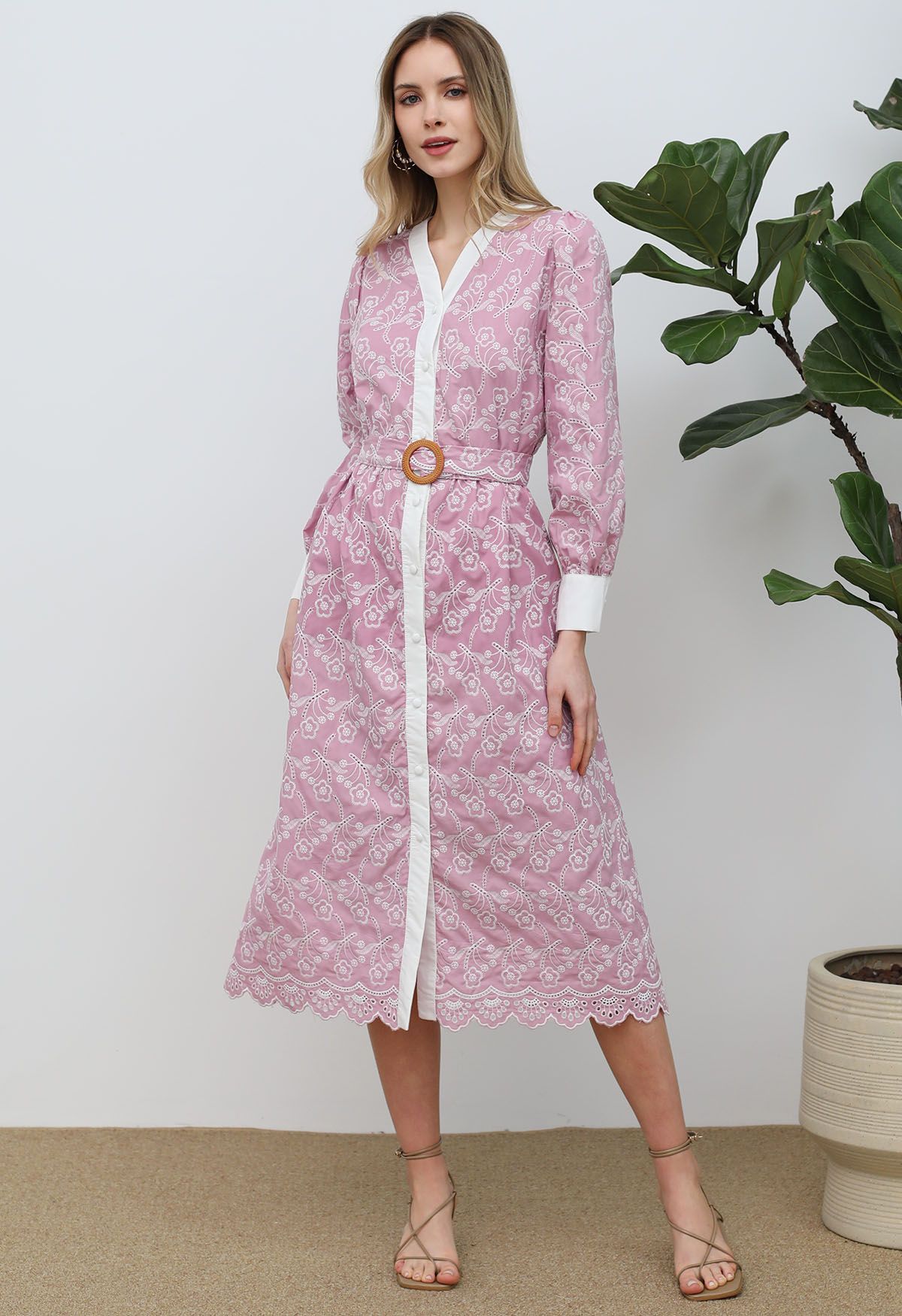 Genelia Button Down Long Dress