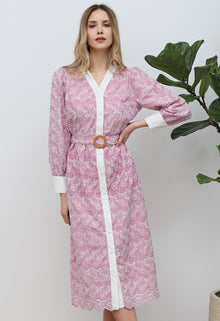 Genelia Button Down Long Dress