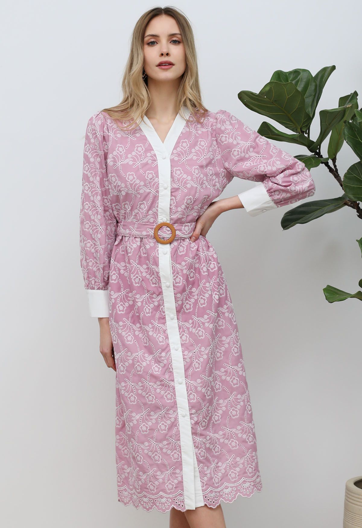 Genelia Button Down Long Dress