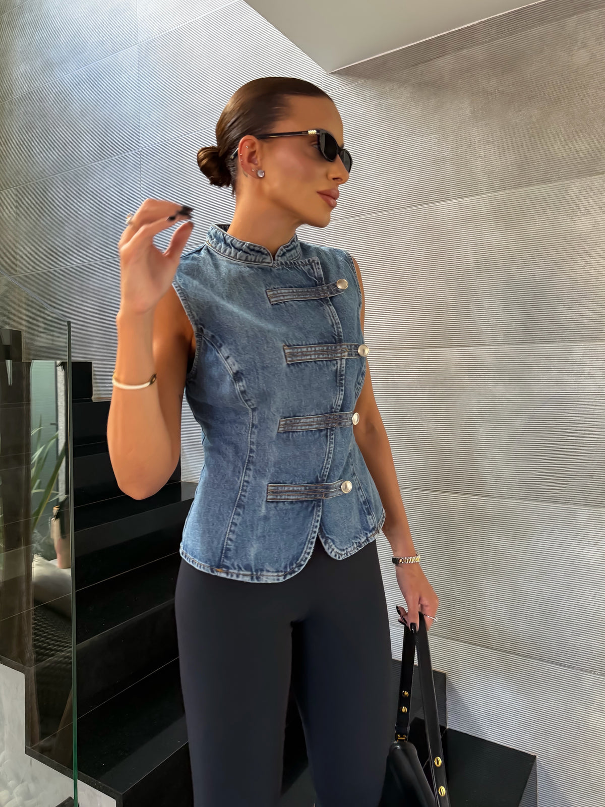 Yana Denim Blouse