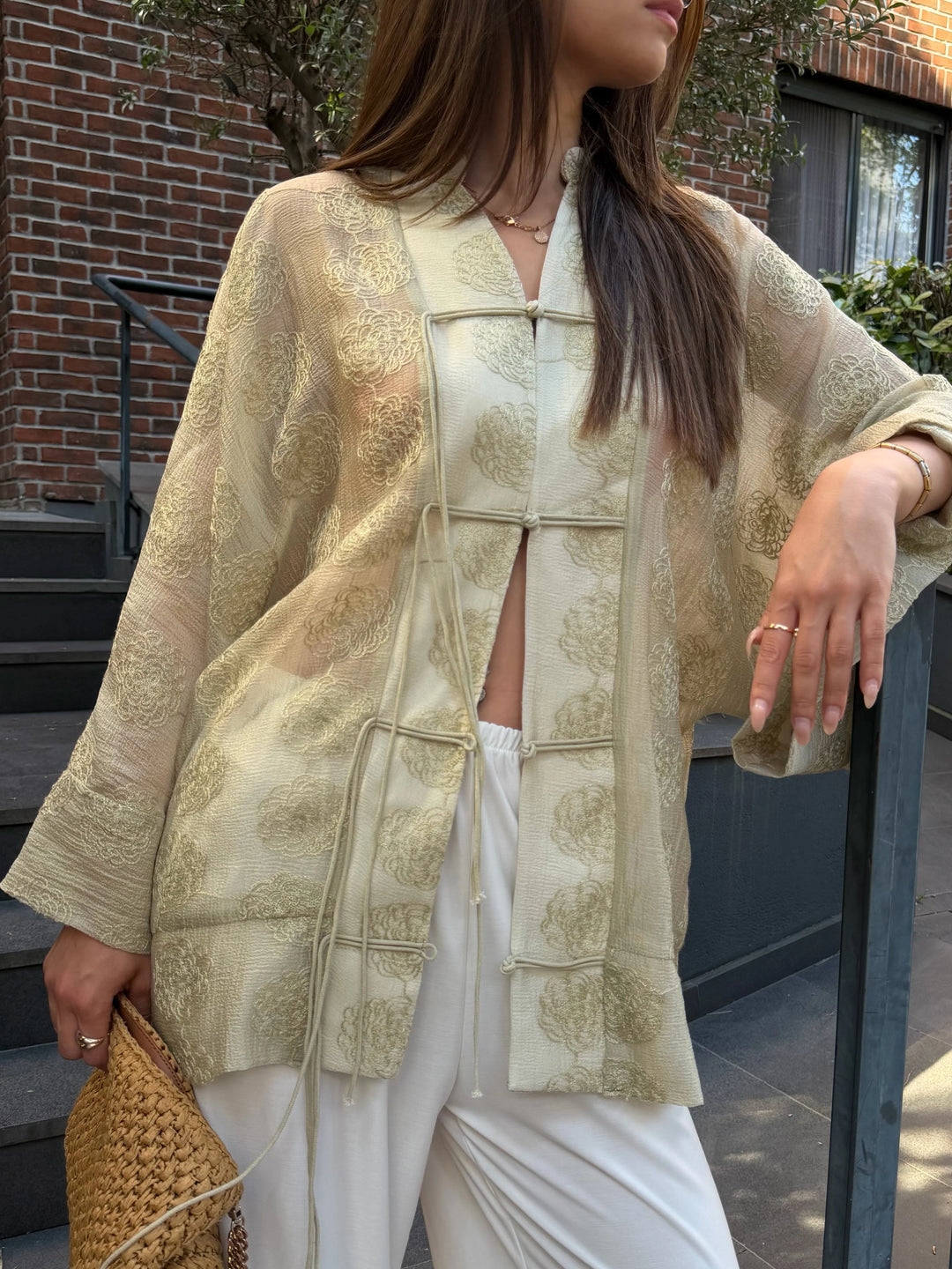 Renata Embroidered Kimono