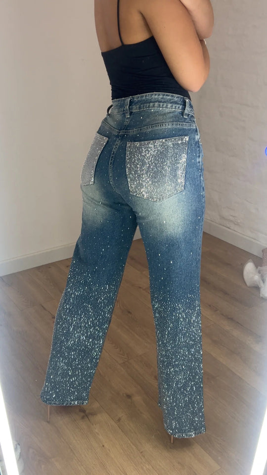 Elena Double Diamante Ombre Jeans