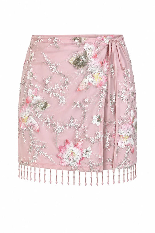Panache Wrap Around Sequined Skirt