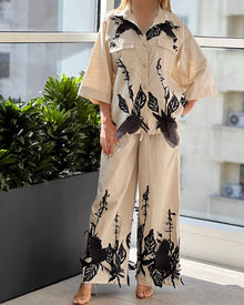 Gina Luxury Cotton Linen Co-ord Set