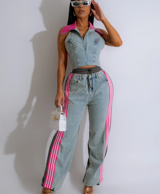 Avery Denim Coord Set