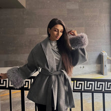 Meridth Fur Trench Coat