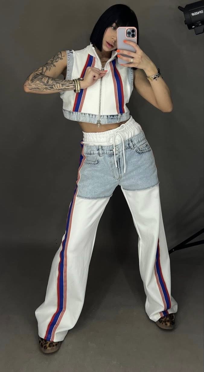 Rubeya Denim Coord Set