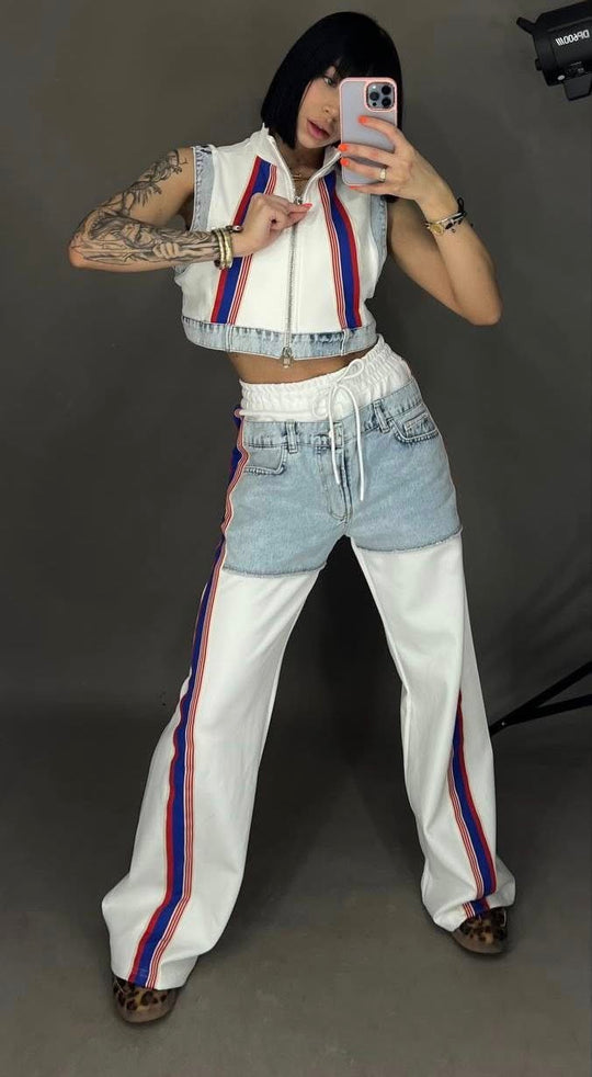 Rubeya Denim Coord Set