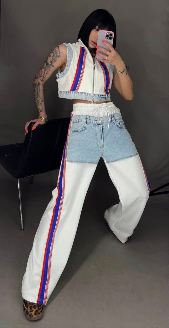 Rubeya Denim Coord Set