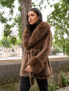 Aubrey Faux Fur Teddy Coat