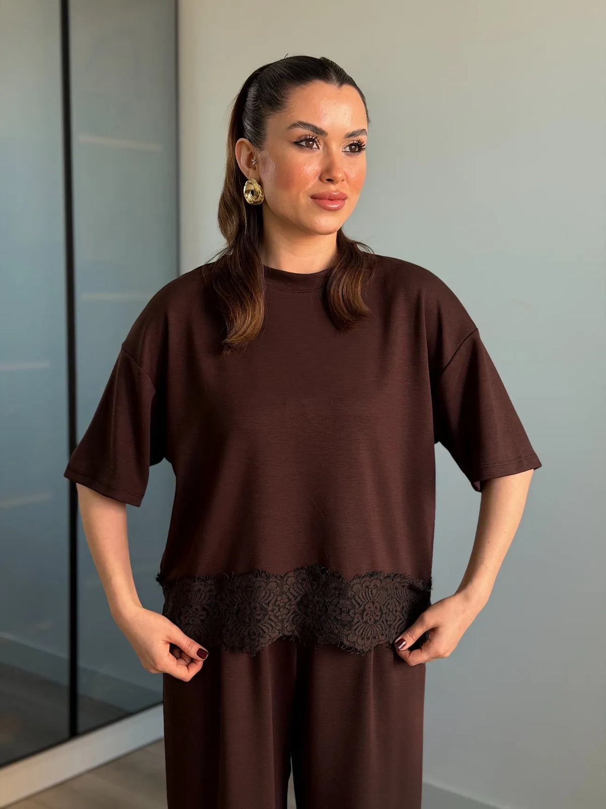 Jessica Lace Panel Coordinated Set