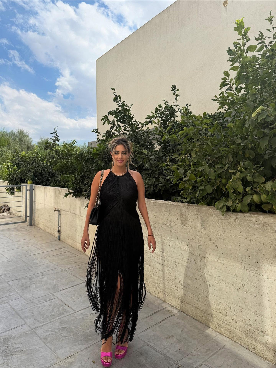 Amanda Fringed Maxi Dress