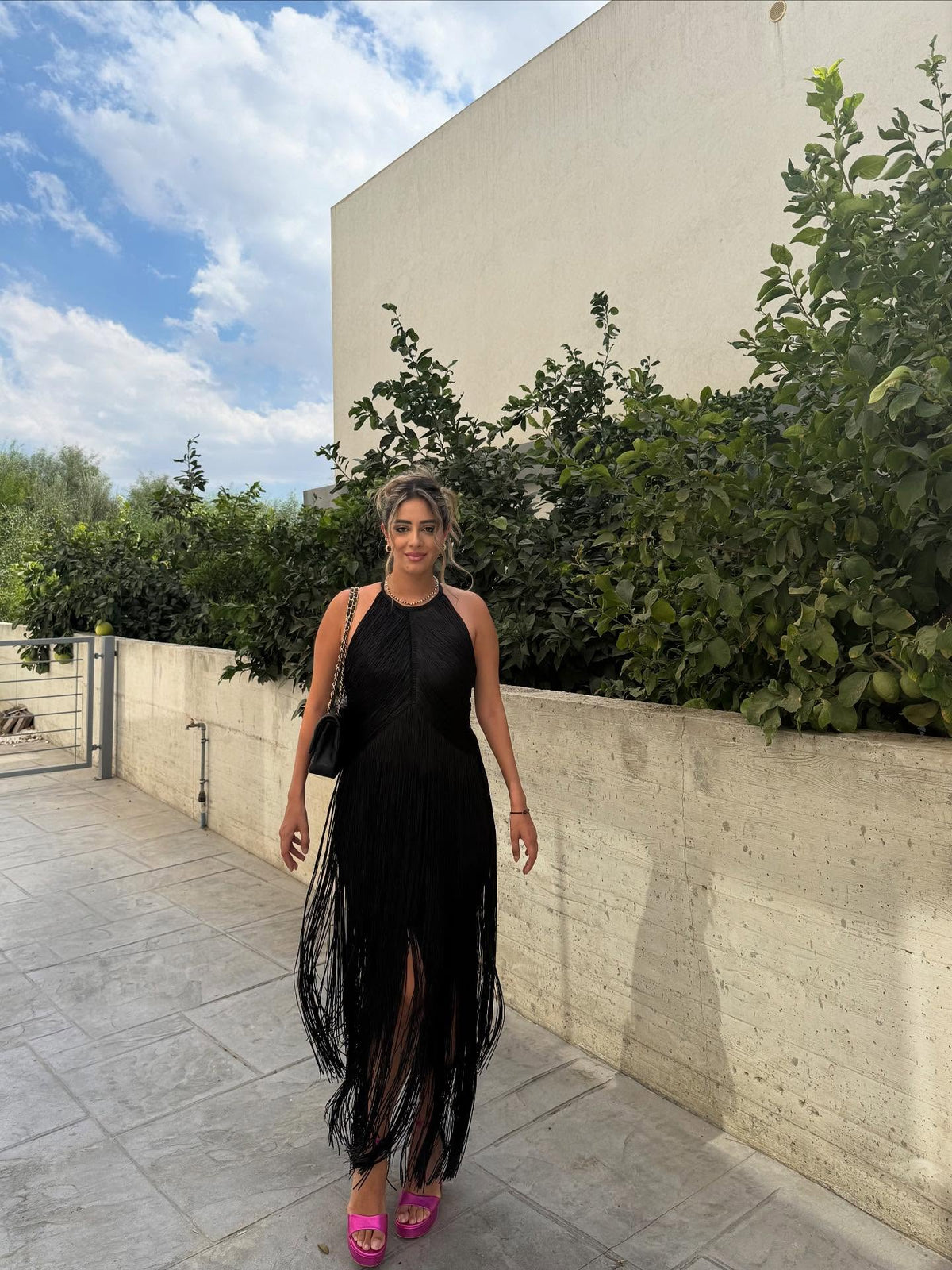 Amanda Fringed Maxi Dress