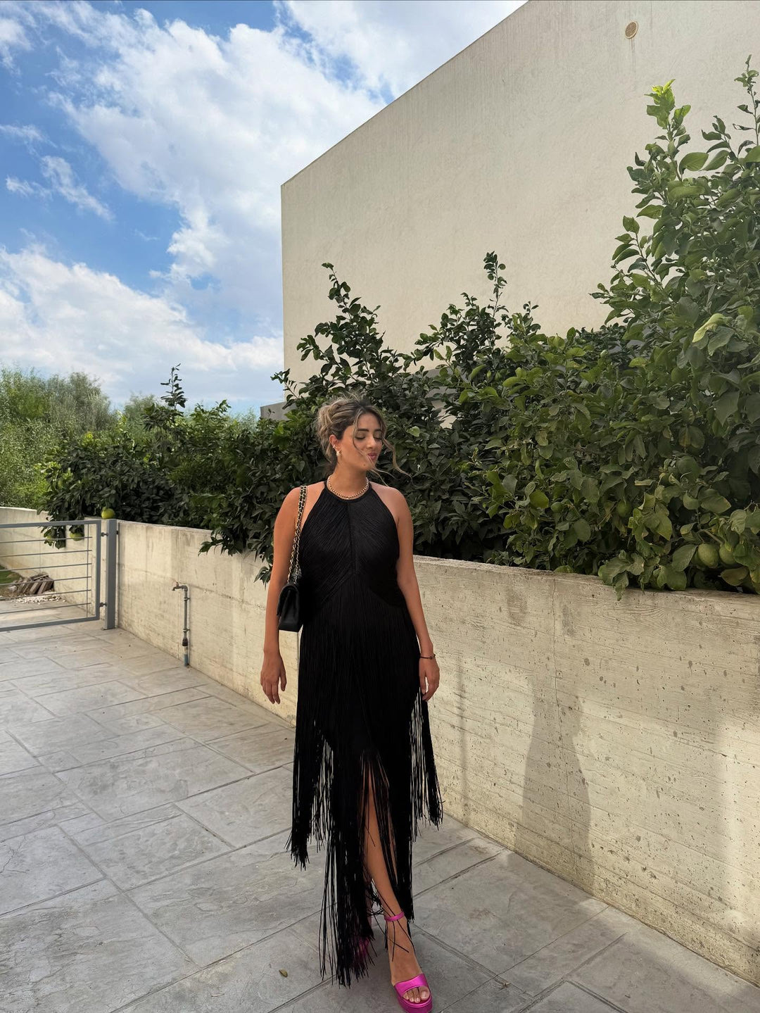 Amanda Fringed Maxi Dress