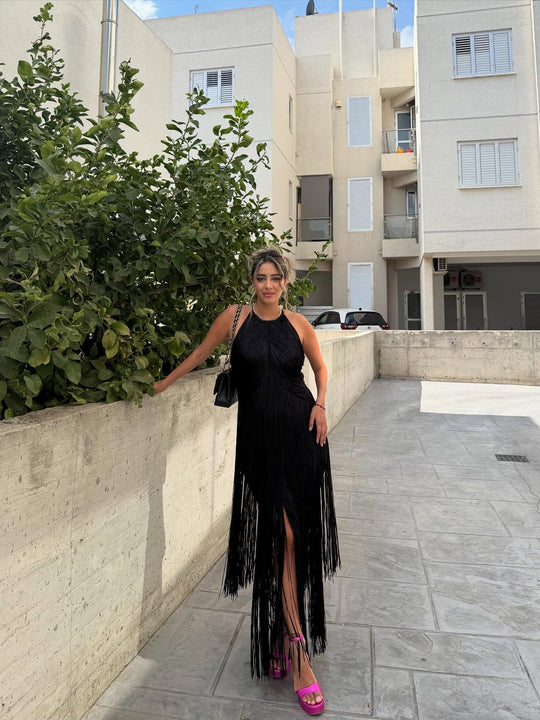 Amanda Fringed Maxi Dress